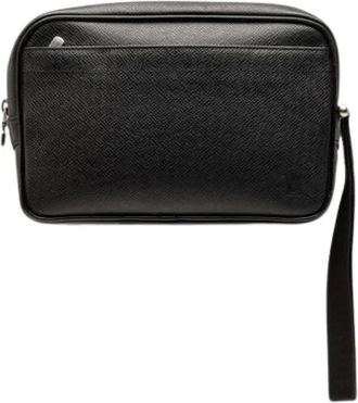 Louis Vuitton Pre-owned Clutches, female, Black, Size: ONE SIZE Pre-owned Pochette Kaluga