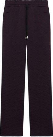 GCDS Straight joggingbroek met monogram-print - Rood