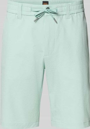 Boss Orange by Hugo Boss BOSS Orange Tapered Fit Bermuda mit Kordelzug Modell CHINO in Tuerkis, Gr&ouml;&szlig;e 30