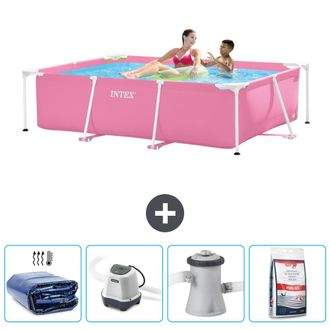 Intex Piscina Con Estructura Rectangular - 220x150x60 Cm - 7-piezas Scb54