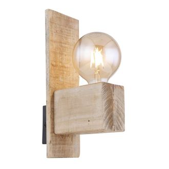 Globo Lighting Aplique De Pared - Adalie - Natural - Madera - E27