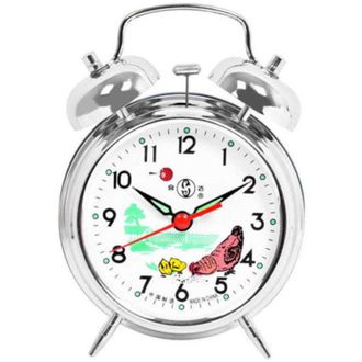 Trade Shop Trade Shop - Table Clock Alarm Clock Mechanical Manual Winding Double Bell Retro