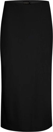 Soaked In Luxury Zwarte Slim-Fit Rok - Dames - Midirokken - Zwart - L - Rokken