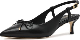 Clarks Womens Zarey Bow, Black Leather, 6.5