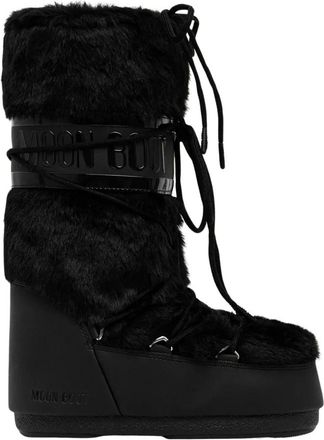 Moon Boot Icon Faux-Fur Boot - - Shoes - Donna - Nero - 35 EU