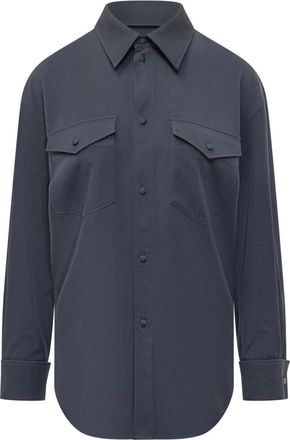 Kenzo Overshirt - Dames - Overhemden - Blauw - 2XS - Overhemden