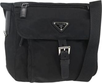 Prada unisex, Pre-owned, Zwart, Maat: ONE Size Nylon