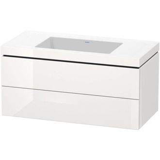 Duravit L-Cube Meuble lave-mains c-bonded avec base murale, - Duravit