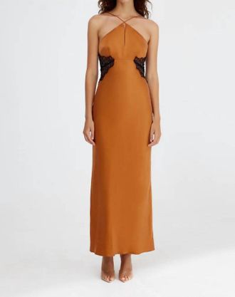 Significant Other Helaina Midi Dress In Caramel