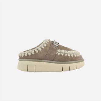 Mou Womens Bounce Clogs In Elephant Grey