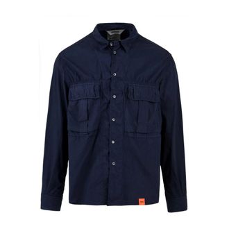 Aspesi Ce 90 G329 85096 Shirt - Heren - Casual Overhemden - Blauw - L - Overhemden