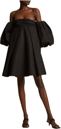 Khaite Black Katerina Mini Dress Size S