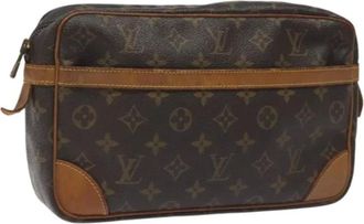 Louis Vuitton Pre-owned Tela clutches - - Pre-owned - Donna - Marrone - ONE SIZE