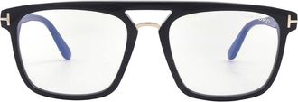 Tom Ford Blue Light Block Navigator Mens Eyeglasses FT5942-B 001 54