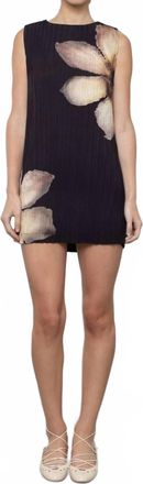 Esth&eacute; Womens Night Petal Floral Mini Dress In Black