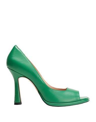 8 by YOOX LEATHER SQUARE OPEN-TOE PUMPS