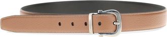 Ferragamo Mens Reversible And Adjustable Gancini Belt Cognac Calf Leather Bos Taurus E Braces