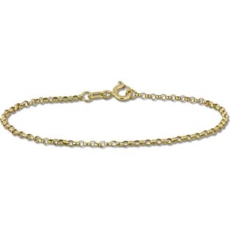 Delmar Rolo Link Chain Bracelet, 1.50mm in Gold at Nordstrom Rack