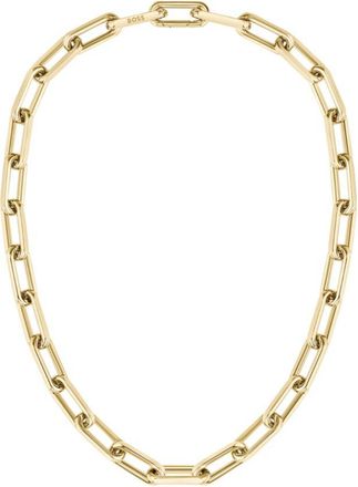BOSS Gold-tone necklace with branded link