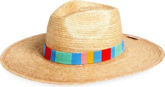 Sunshine Tienda Reyna Palm Straw Hat in Multi at Nordstrom, Size X-Small