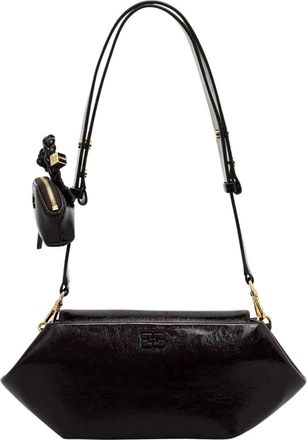 Ganni Bou East/West Deep Shine - Bags - Mujer - Rojo - ONE SIZE