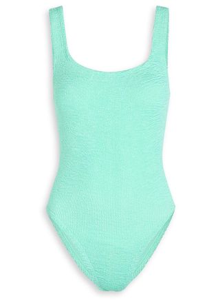 Hunza G Seersucker Swimsuit - Mint - One Size