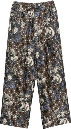 Biyan Broek met grafische print - Bruin