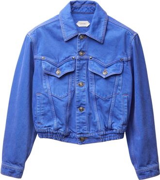 Versace Blue Medusa Accessory Denim Jacket