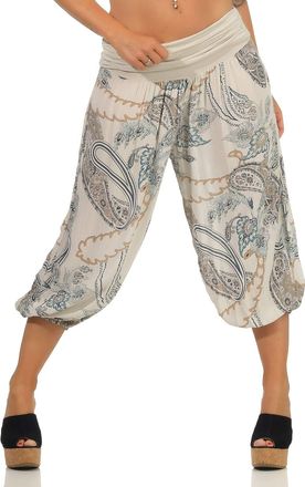 Malito more than fashion Malito Women Aladdin Shorts Pant Harem Yoga 7186 (Beige)