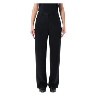 Isabel Marant Straight Trousers, female, Black, S, Womens Trousers Clothing Black Ss26