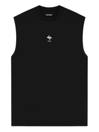 Represent graphic-print tank top - Black