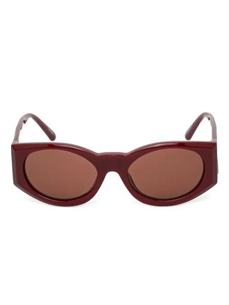 Magda Butrym oval-frame sunglasses - Rosso