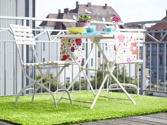 Andiamo Kunstrasen »Trendy, Made in Netherlands« rechteckig 25 mm Höhe Rasenteppich, moderne Optik, mit Drainagelöchern, strapazierfähig