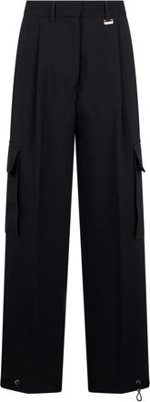 Moorer Arabis Cargo Broek - Dames - Wijde Broeken - Blauw - 2XS - Katoen - Broeken
