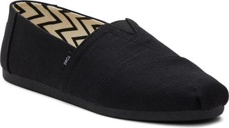 Toms Alpargata Classic Katoenen Zwarte Espadrilles Voor Mannen