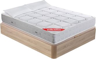 Pikolin Pikolin - Pack descanso wow colch&oacute;n gama alta de muelles ensacados 27cm + canap&eacute; abatible natural y almohada fibra 150x200