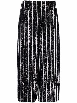 Balmain Broek met wijde pijpen - Zwart
