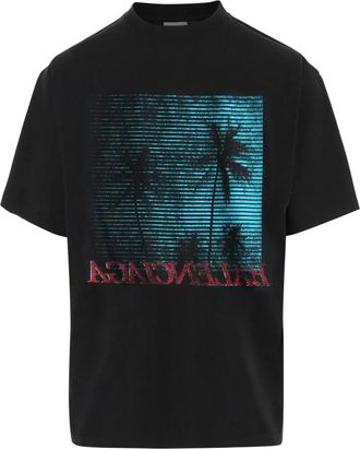 Balenciaga Black Graphic Logo T-Shirt