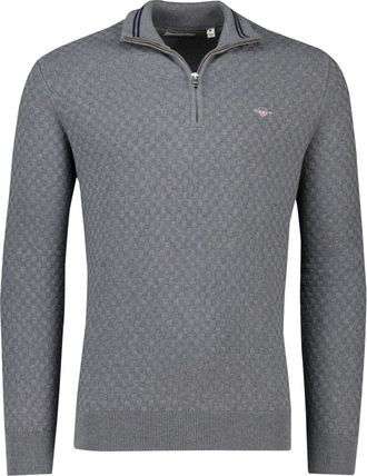 GANT Heren, Truien, Grijs, Maat: 5XL