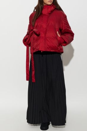 Yohji Yamamoto Down Jacket With Hood, Womens, Red