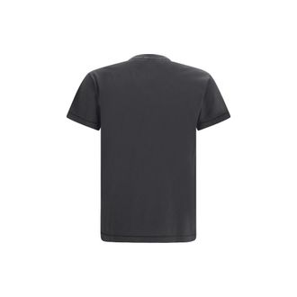 Stone Island Logo Patch Cotton T-Shirt - Gray