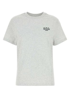A.P.C. Light Grey Cotton T Shirt