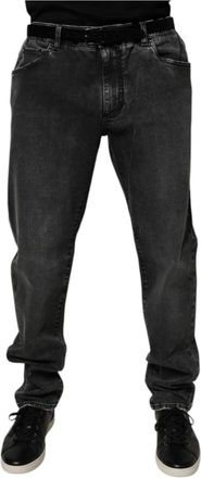 Dolce & Gabbana Heren, Jeans, Zwart, Maat: 3XL Denim
