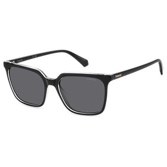 Polaroid Sunglasses, female, Black, Size: 55 MM Black Grey Polarized Sunglasses