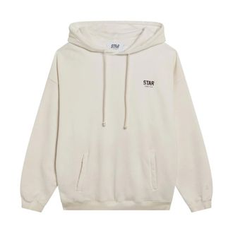 Golden Goose Hoodies, male, Beige, Size: M Felpa Hoodie