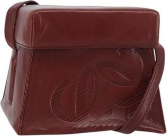 Loewe Pre-owned Cross Body Bags, female, Red, Size: ONE SIZE Pre-owned Leather Shoulder Bag