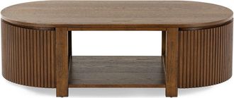 Safavieh Couture Shelbie Reeded Oval Coffee Table