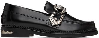 Toga Archives Black Buckle Loafers