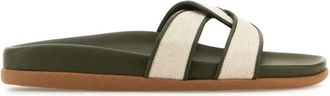 Ancient Greek Sandals Canvas Twee-Tinten Desmos Slippers - Dames - Sandalen - Veelkleurig - 36 EU - Schoenen