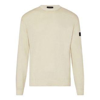 Peuterey Round-neck Knitwear, male, Gray, Size: L Round-neck Knitwear